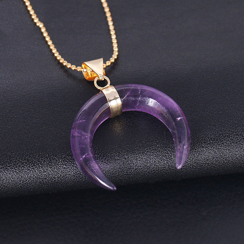 Crystal Moon Necklace