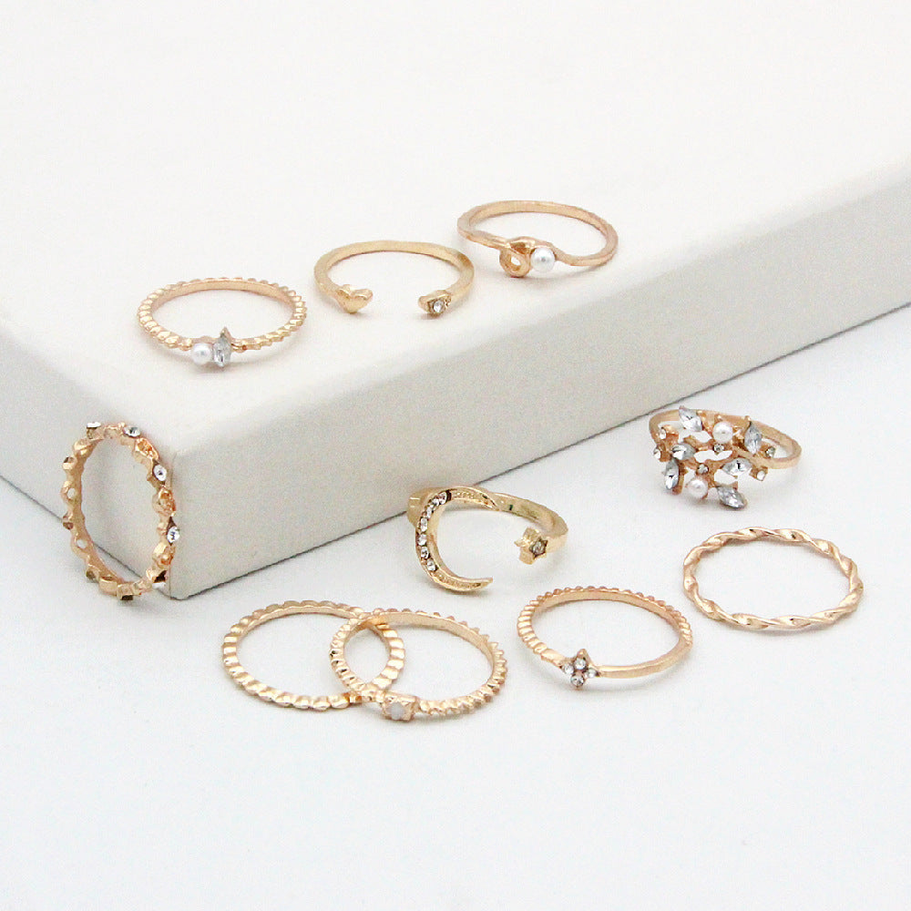 Star Moon 10-Piece Ring