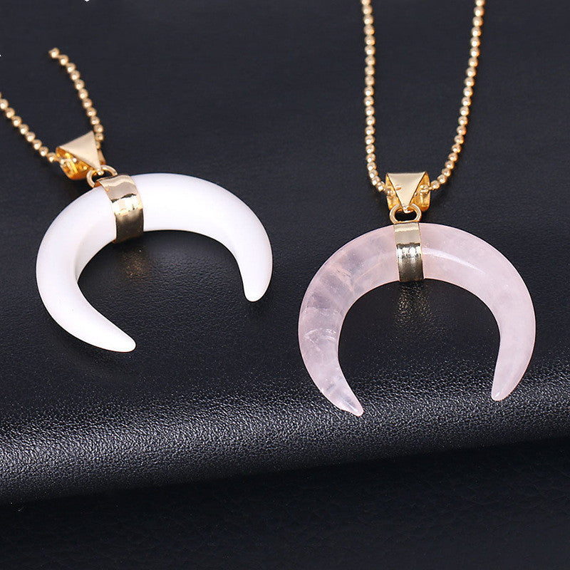 Crystal Moon Necklace