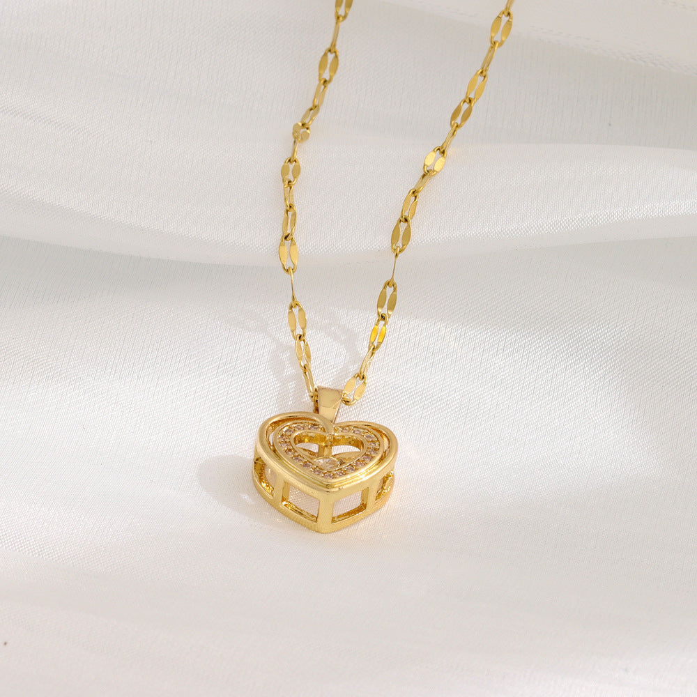 Multilayered Heart Necklace