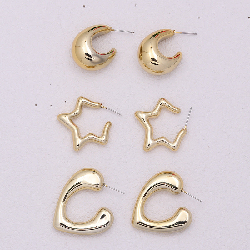 3 Piece Hoop Earring Set