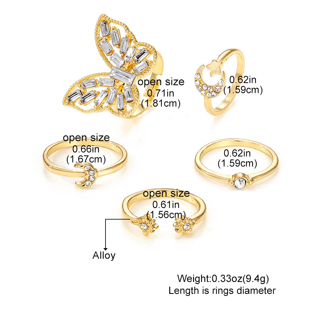 Silver & Gold Butterfly Set