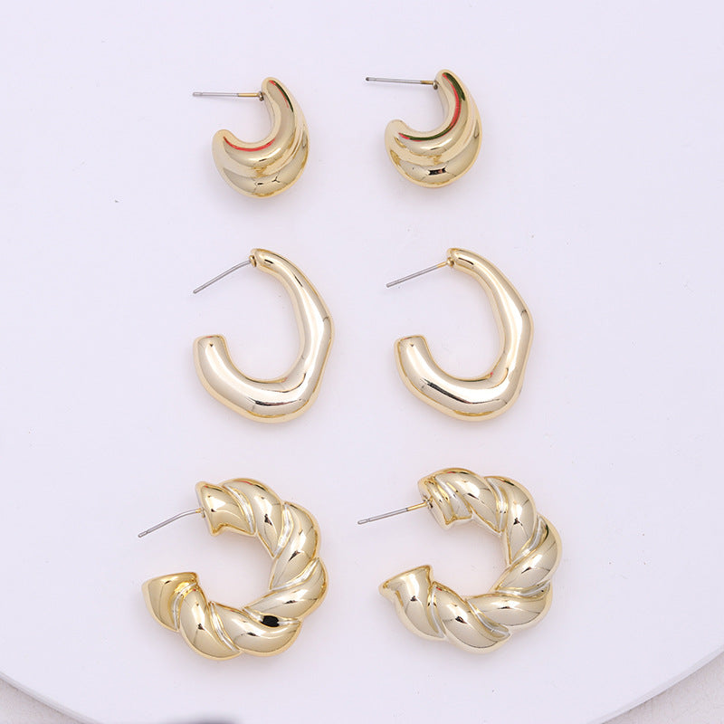 3 Piece Hoop Earring Set